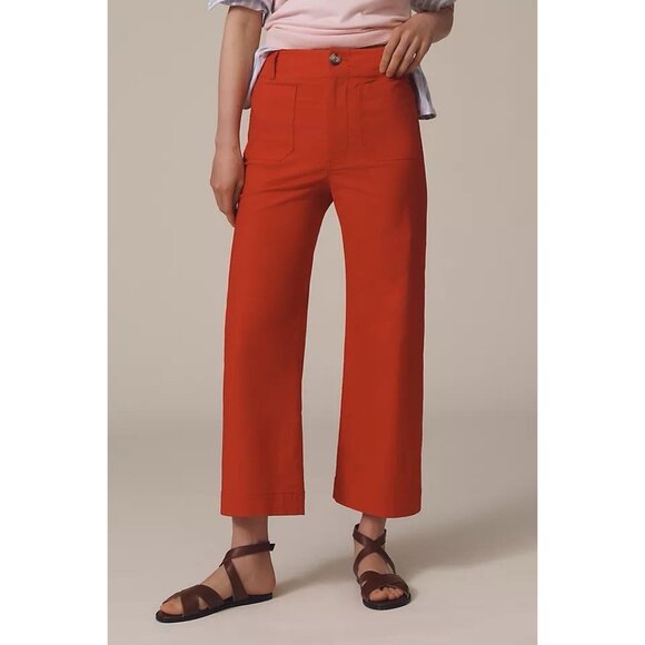NWT Size 16W -The Colette Magic Fabric Crop Wide-Leg Pants by Maeve (NWT US$120) - Picture 8 of 16